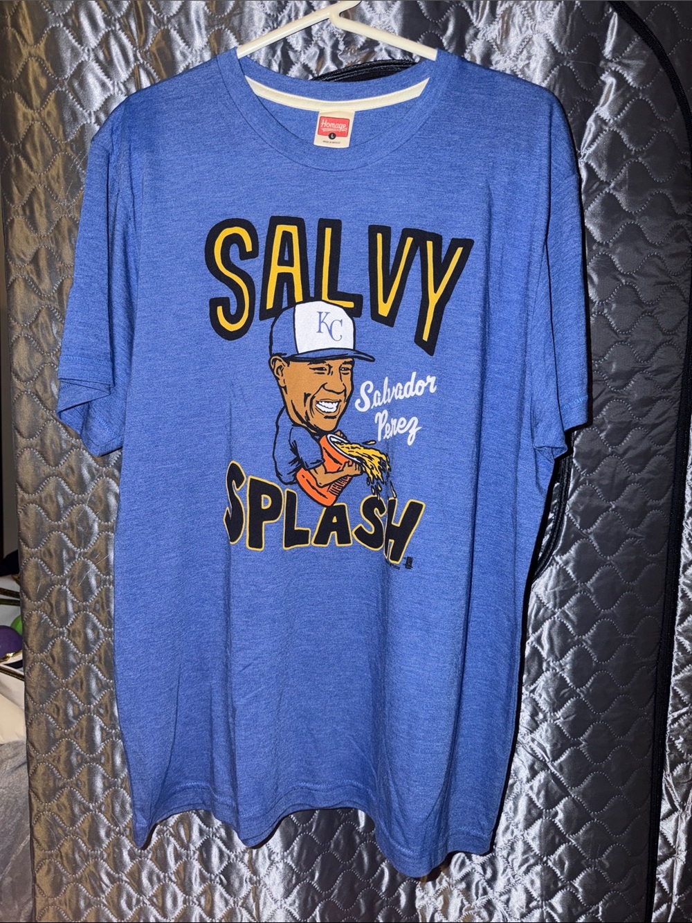 HOMAGE Royal Blue "Salvy Splash" Graphic Tee